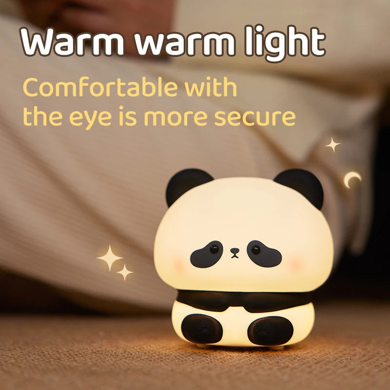PandaGlow Soft Touch Night Light - The Perfect Bedtime Companion for Kids and Adults