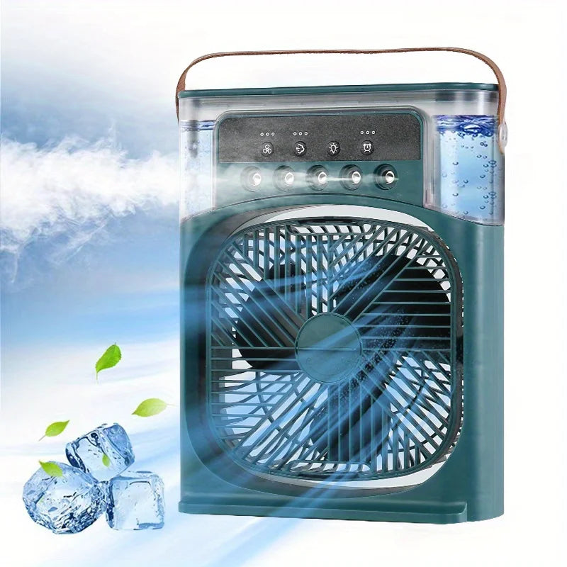ChillFlow Pro - Advanced Portable Air Conditioner Fan with Humidifier and Three Adjustable Speeds for Ultimate Comfort