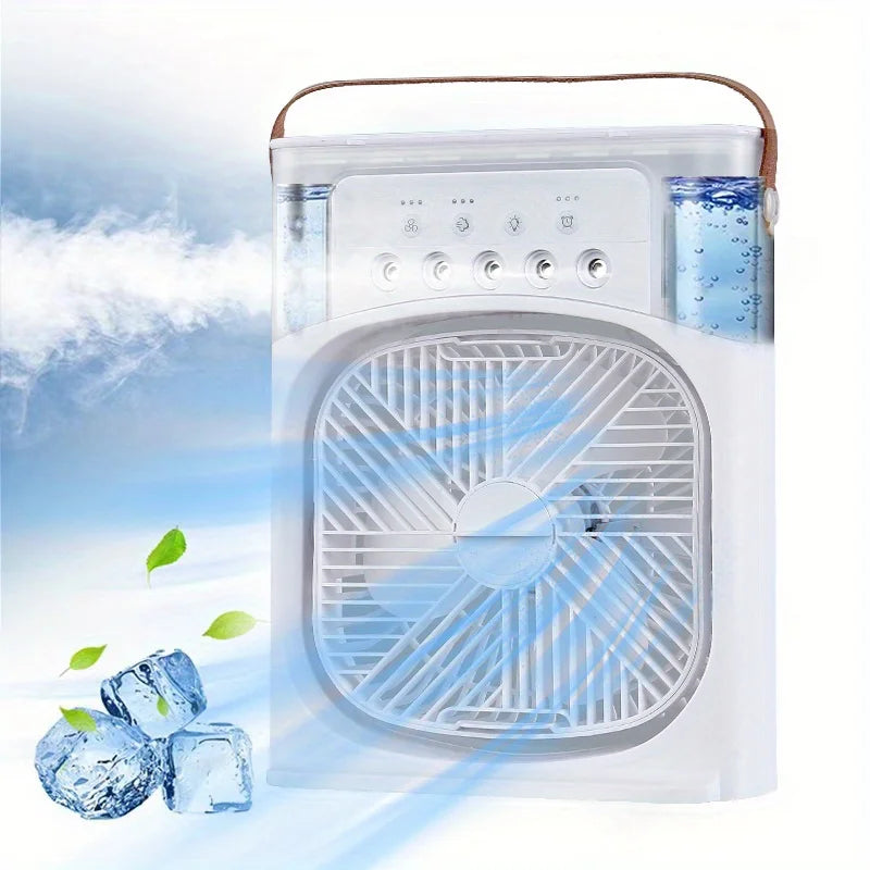 ChillFlow Pro - Advanced Portable Air Conditioner Fan with Humidifier and Three Adjustable Speeds for Ultimate Comfort