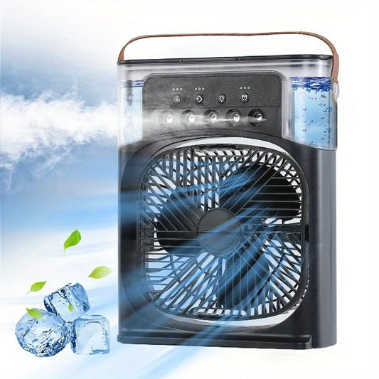 ChillFlow Pro - Advanced Portable Air Conditioner Fan with Humidifier and Three Adjustable Speeds for Ultimate Comfort