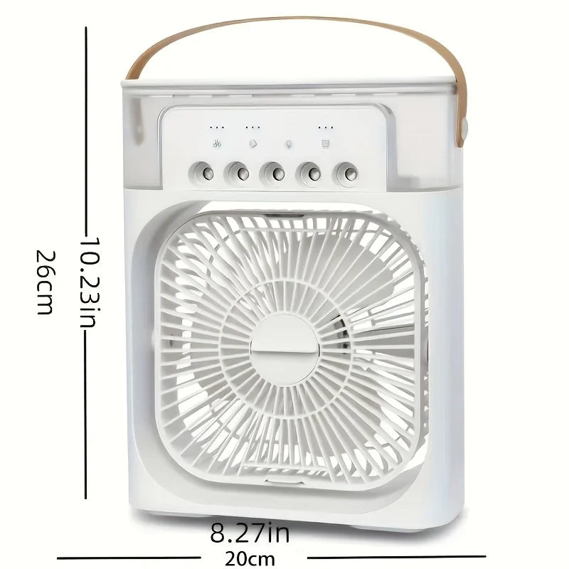 ChillFlow Pro - Advanced Portable Air Conditioner Fan with Humidifier and Three Adjustable Speeds for Ultimate Comfort
