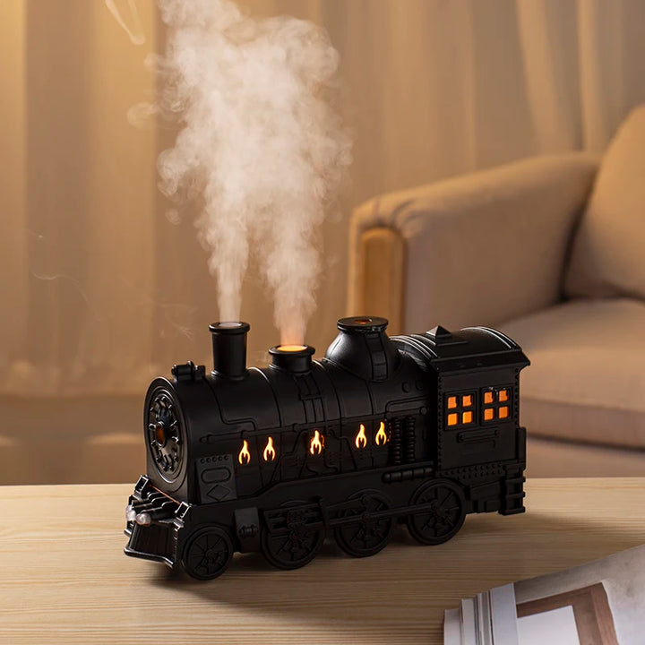 CozyExpress Cartoon Train Ultrasonic Essential Oil Diffuser and Cool Mist Humidifier with LED Lighting
