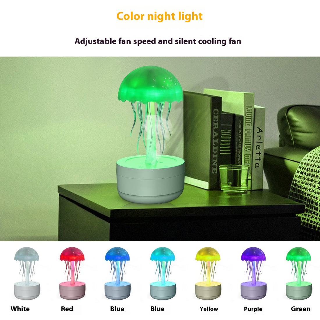 GlowMist Jelly – Soothing Jellyfish Diffuser & Night Light