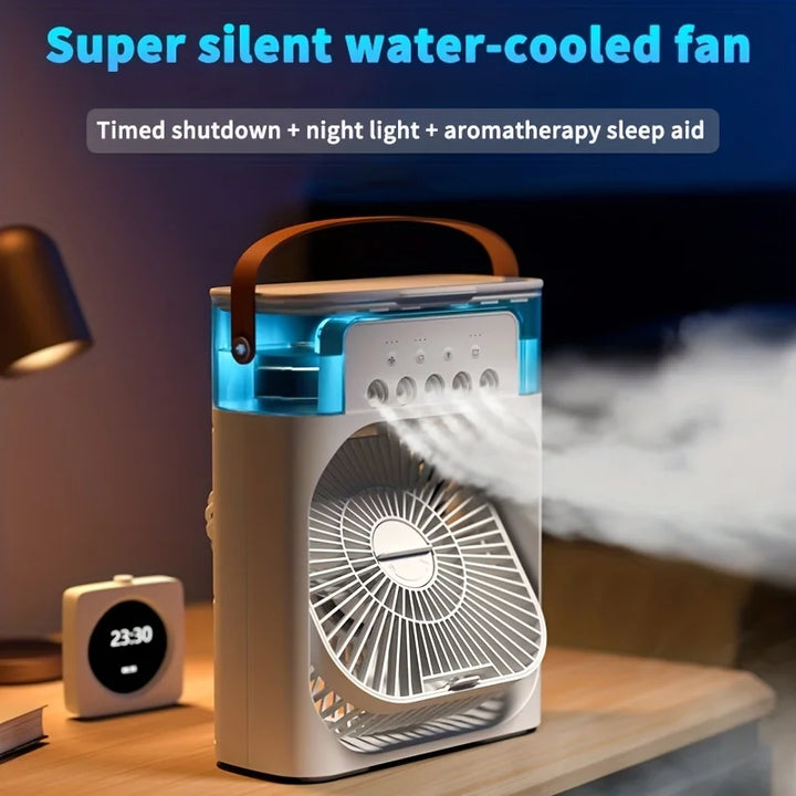 ChillFlow Pro - Advanced Portable Air Conditioner Fan with Humidifier and Three Adjustable Speeds for Ultimate Comfort