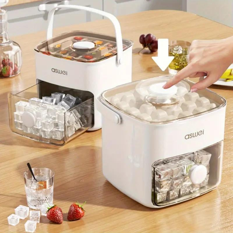 IceStack Pro Double-Layer Ice Tray with Lid – Extra-Large Capacity for Effortless Ice Production