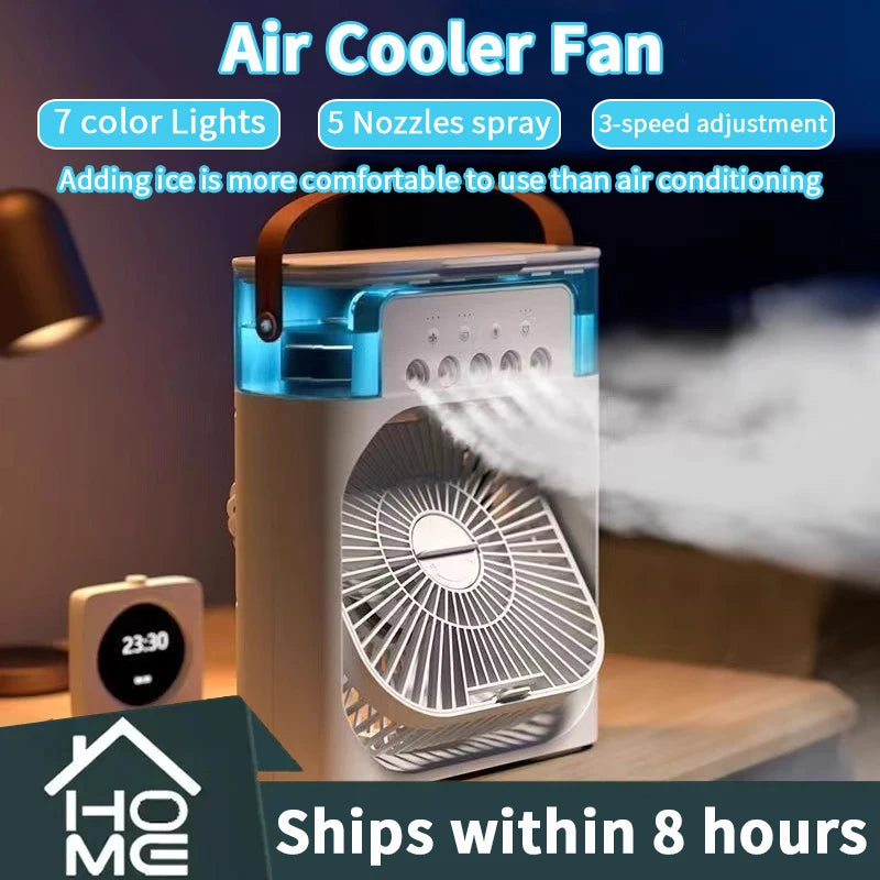 TrustyBreeze™ – קריר יותר. רגוע יותר. חכם יותר. מאוורר, מכשיר אדים ותאורת לילה קומפקטיים 3 ב-1 לנוחות יומיומית