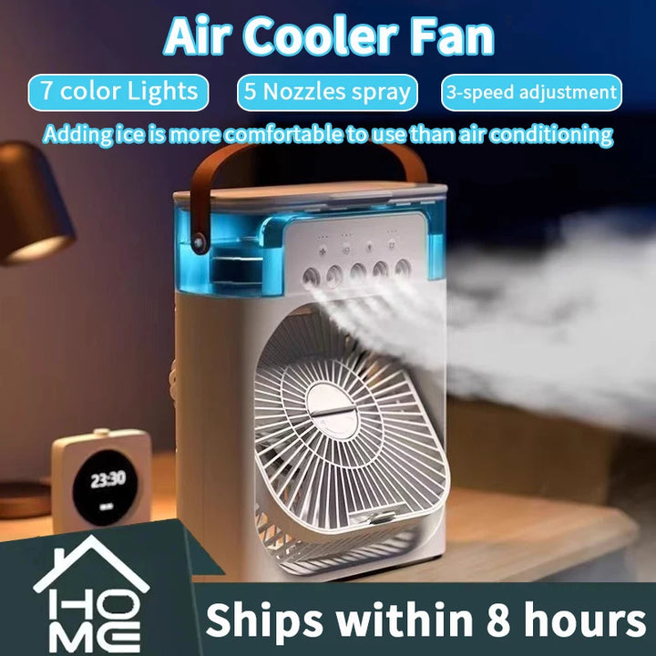 TrustyBreeze™ – קריר יותר. רגוע יותר. חכם יותר. מאוורר, מכשיר אדים ותאורת לילה קומפקטיים 3 ב-1 לנוחות יומיומית