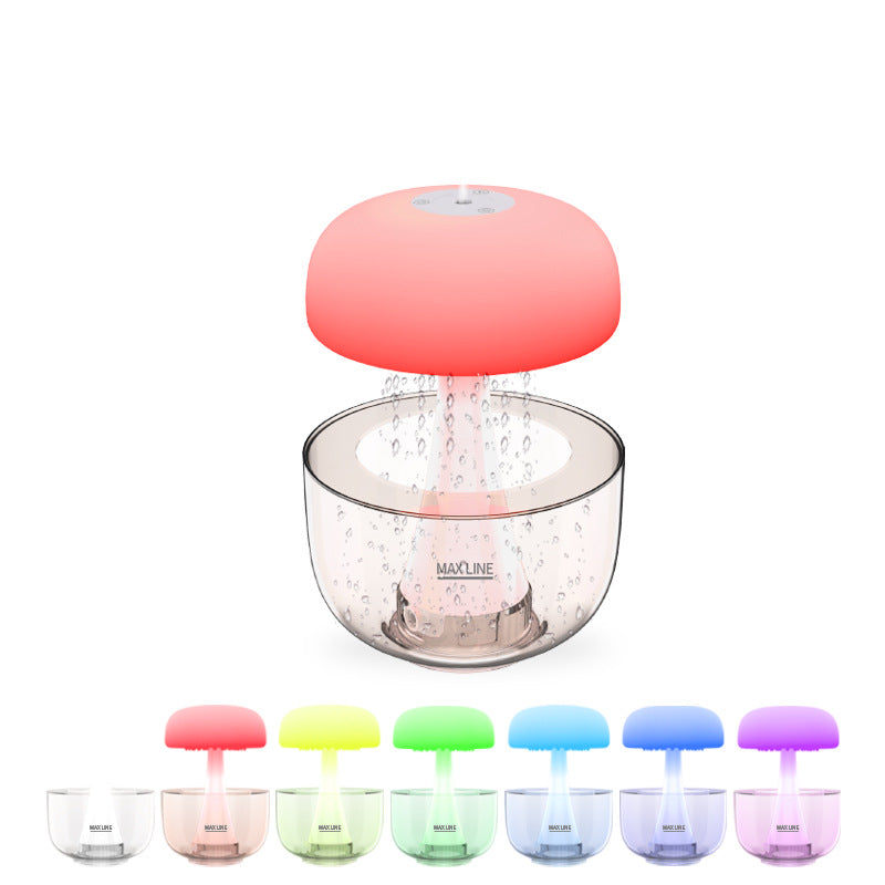 CloudMist Aura – Premium Rain Humidifier with LED Ambiance and Essential Oil Diffuser