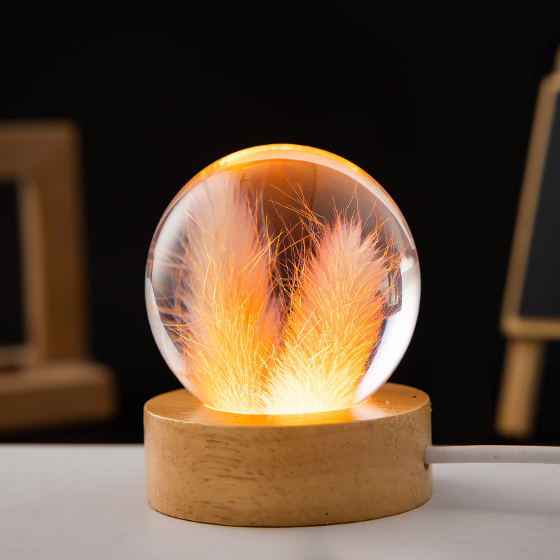BloomGlow LED Flower Ball Lamp – Illuminate Your Space with Timeless Elegance and Serenity