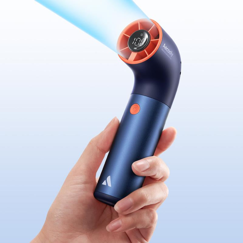 Aecooly TurboJet Mini Fan – Ultra-Compact, High-Performance Cooling with 7 Adjustable Speeds and 15-Hour Battery Life